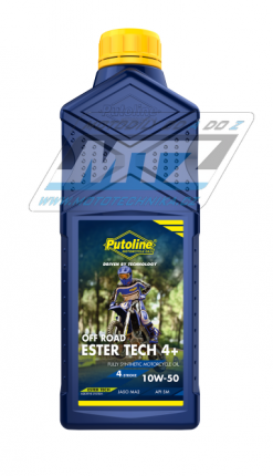 Olej motorov motocyklov Putoline Ester Tech OffRoad4+ 10W50 (balen 1L)