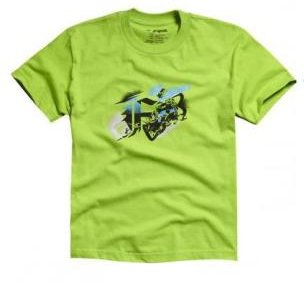 Triko FOX Junior/dtsk T-Shirt Steadfast zelen - velikost YL